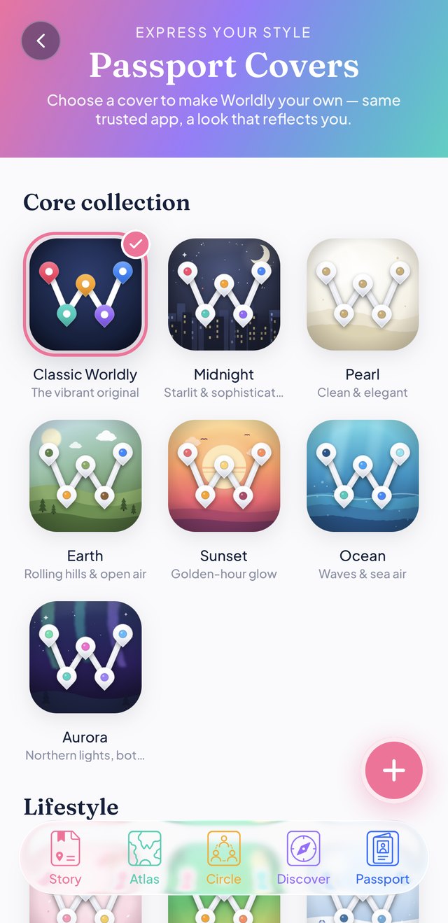 Passport Covers — switchable app icons